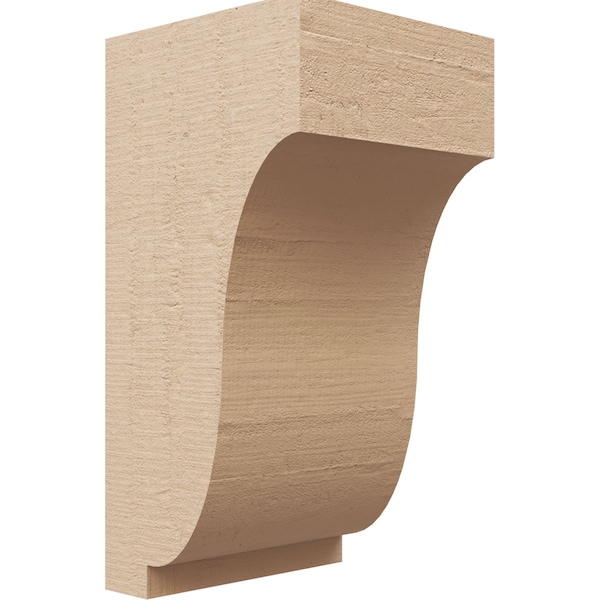 Ekena Millwork 5"W x 5"D x 10"H Wide Van Buren Rough Cedar Woodgrain TimberThane Corbel, Primed Tan CORUR05X05X10VANRCPR - main